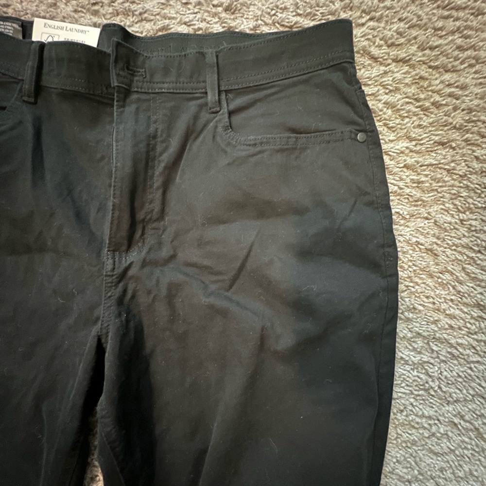 English Laundry Black Straight Fit Pants